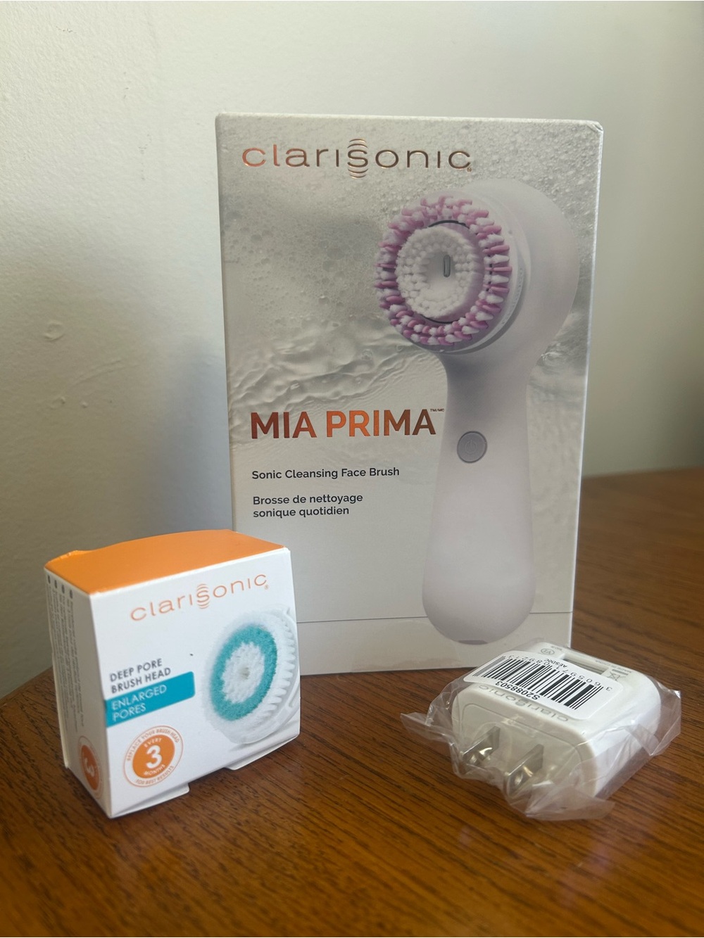 Clarisonic Mia Prima Sonic facial cleansing brush extra deep pour brush NWT